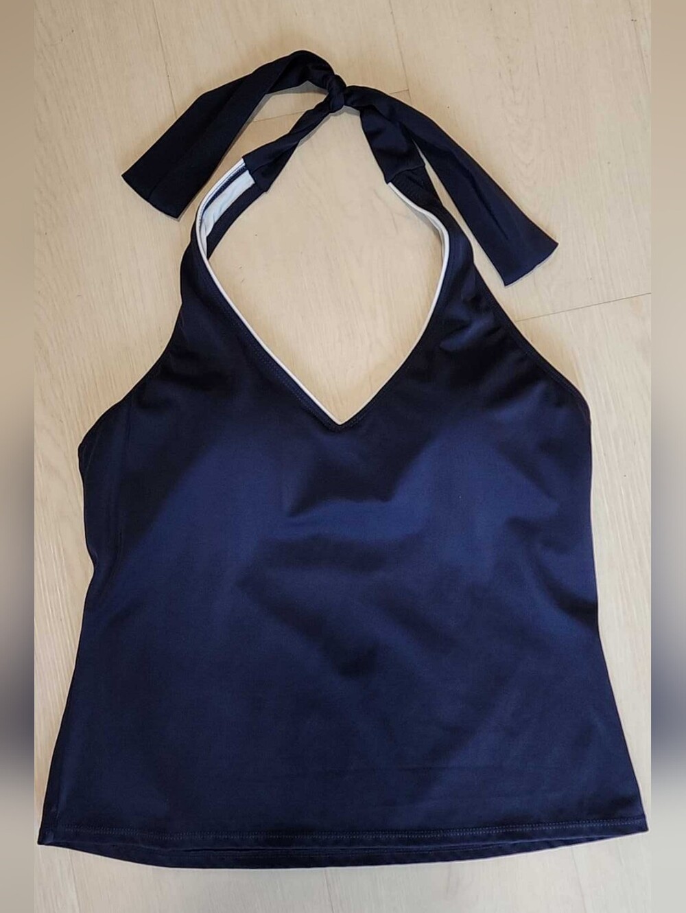 Cherokee Navy Halter Swim Top